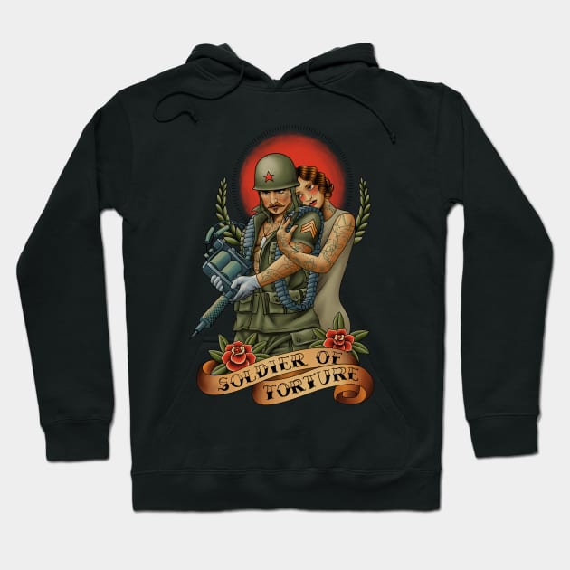 Soldier of Torture Hoodie by kookylove